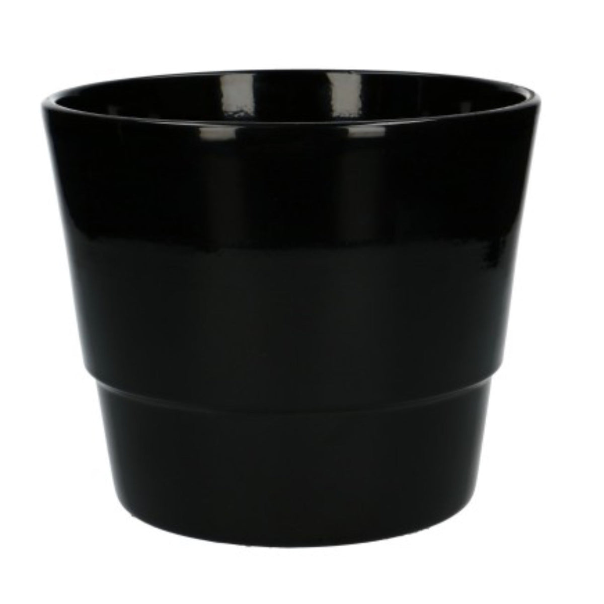 Black Basic Ceramic Plant Pot