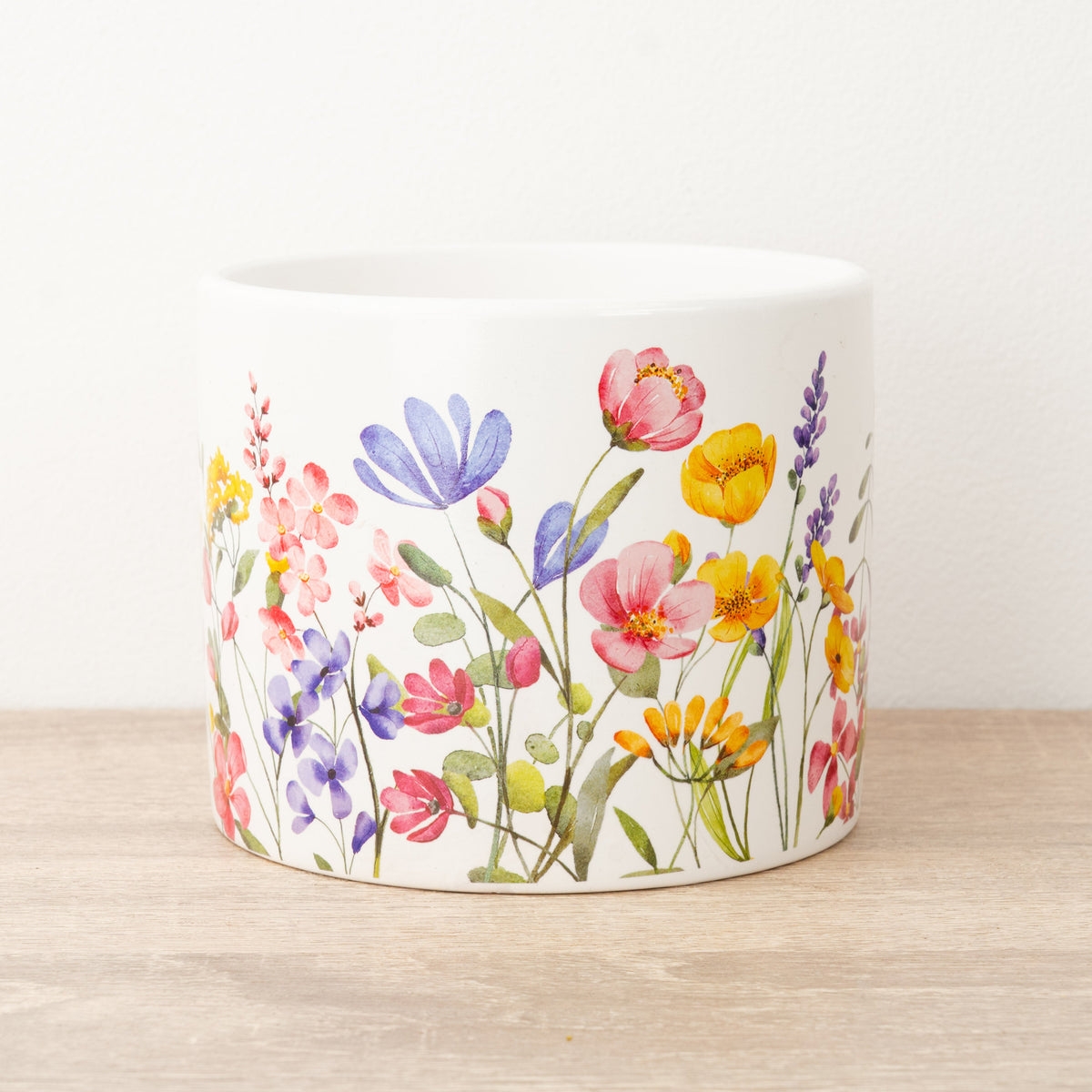 Floral Fiori Ceramic Plant Pot - Meadow
