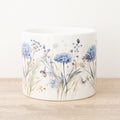 Floral Fiori Ceramic Plant Pot - Blue Hydrangea