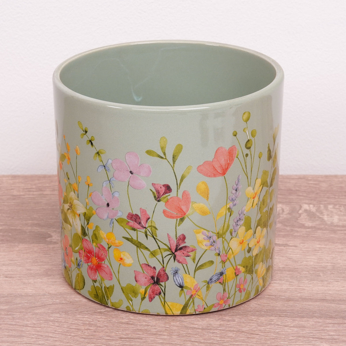 Floral Finesse Pot - Green