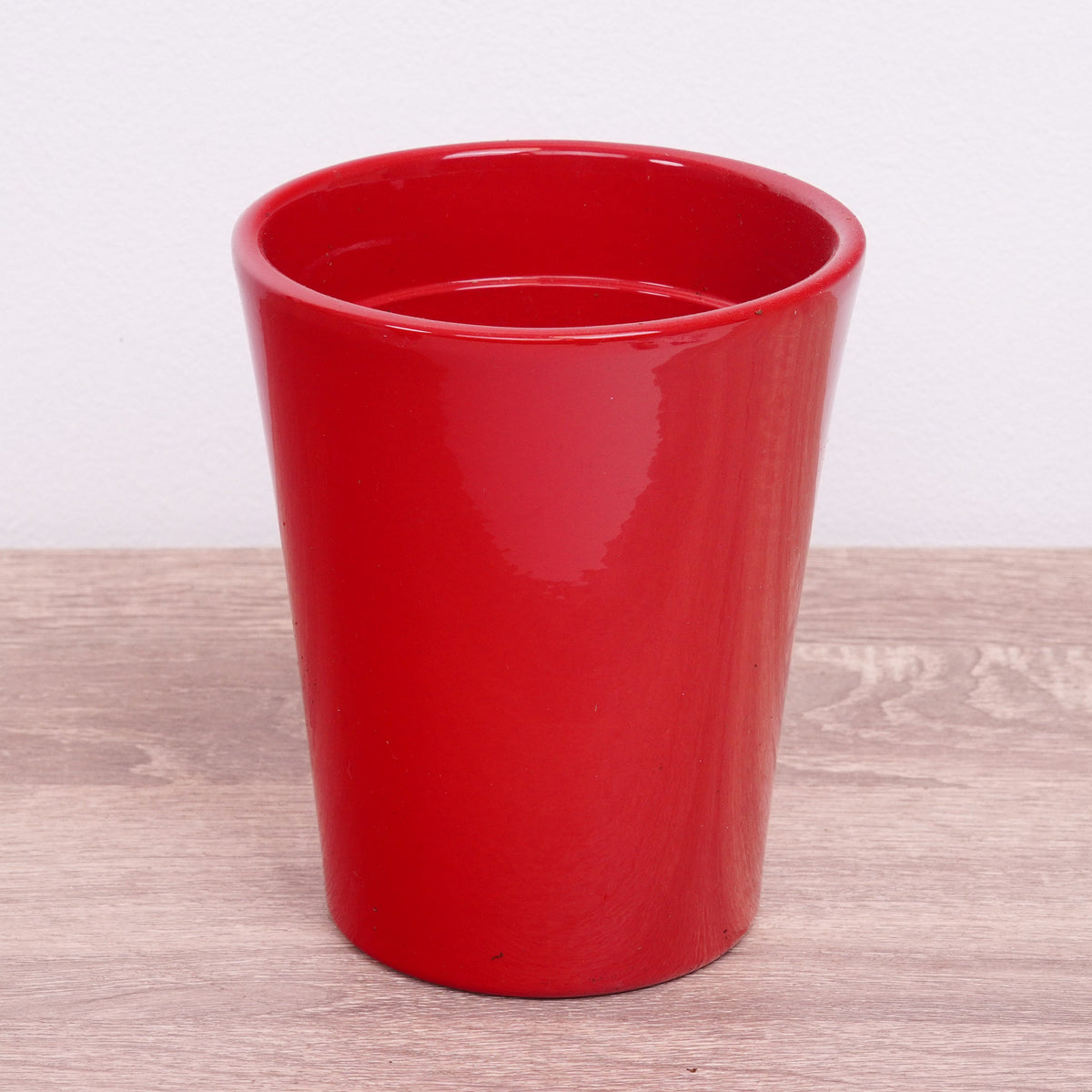 Ollie Ceramic Plant Pot - Red