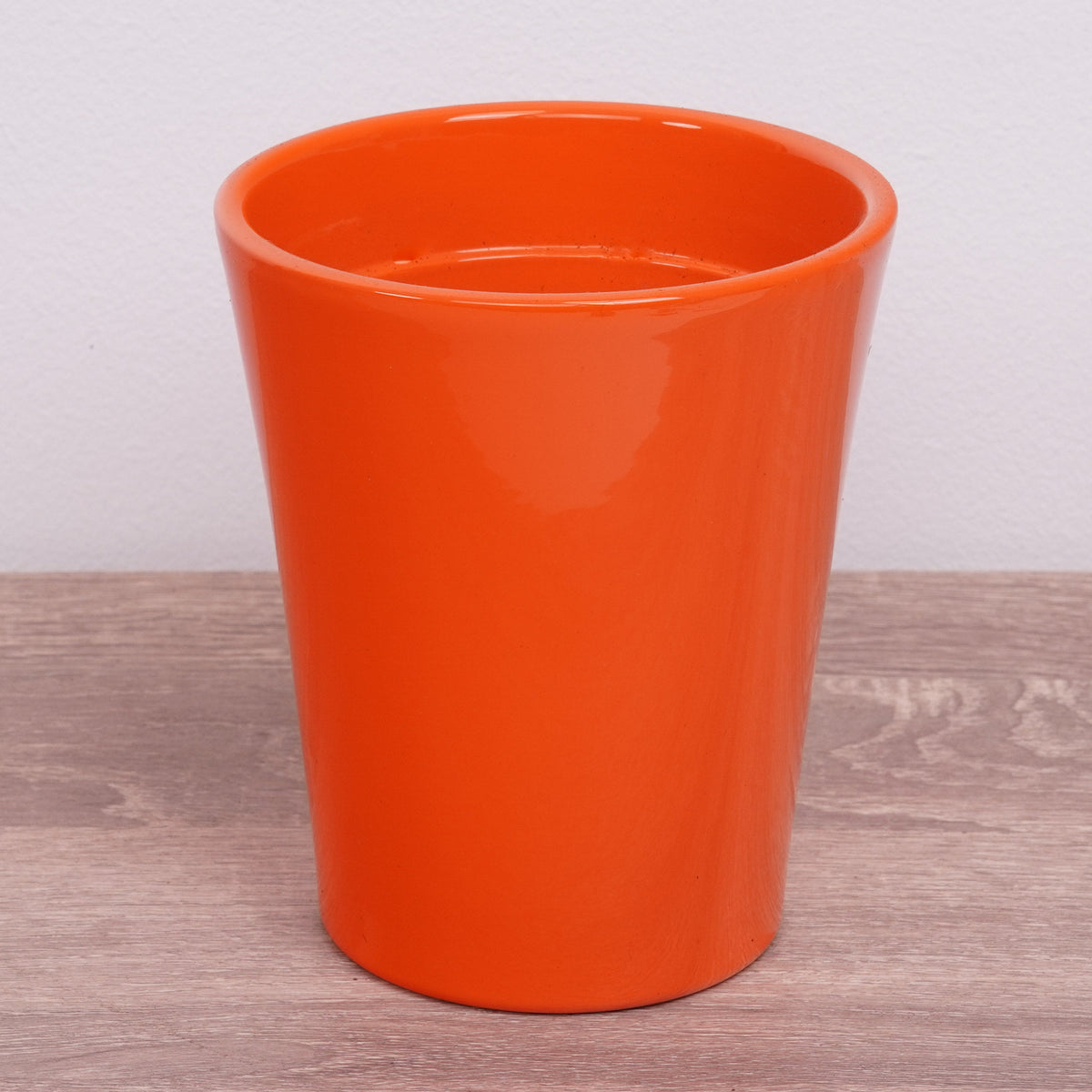 Ollie Ceramic Plant Pot - Orange