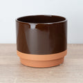 Fondia Ceramic Plant Pot - Brown