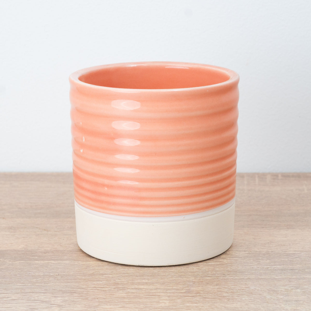 Vitae Ceramic Plant Pot - Peach