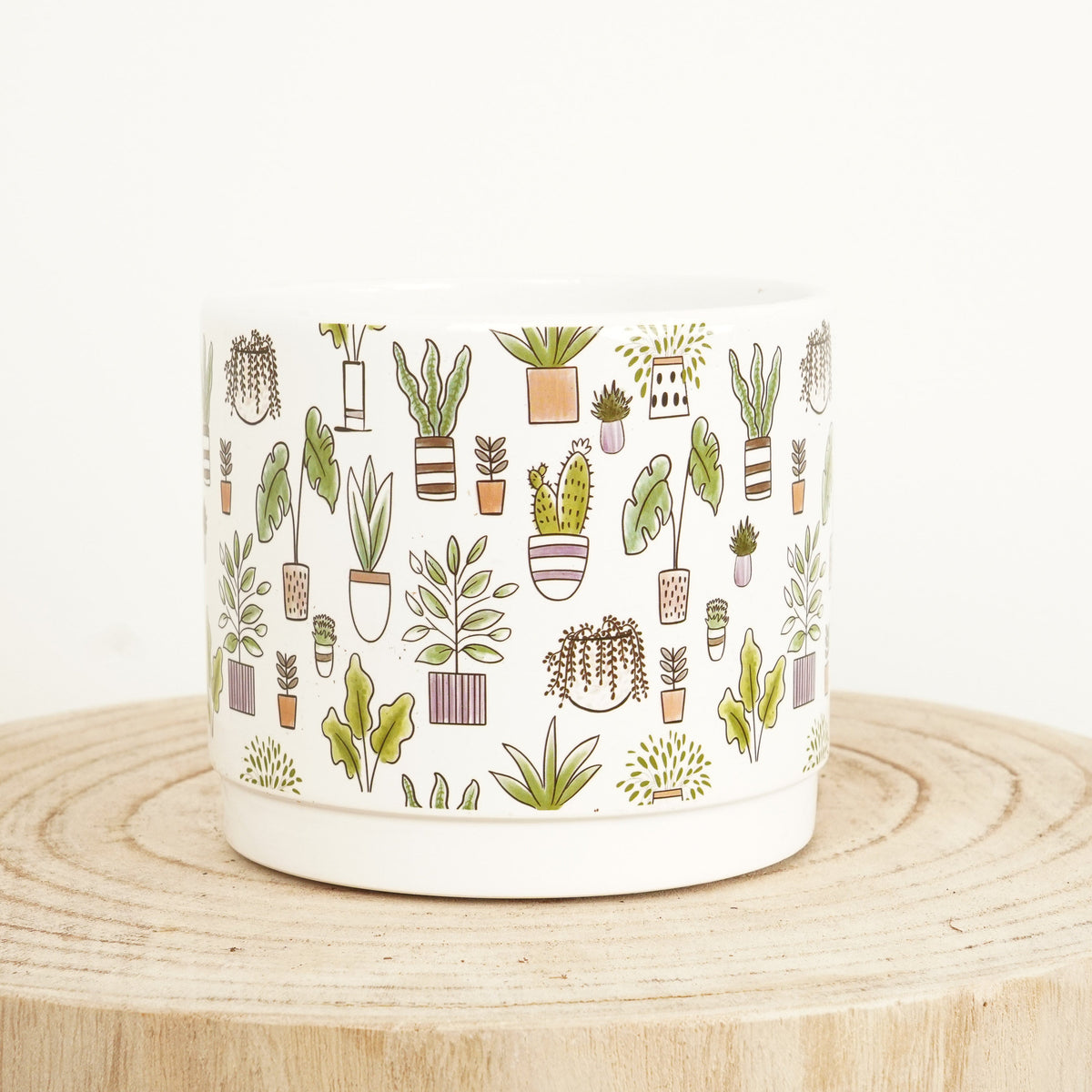 Botanical Pot - Red