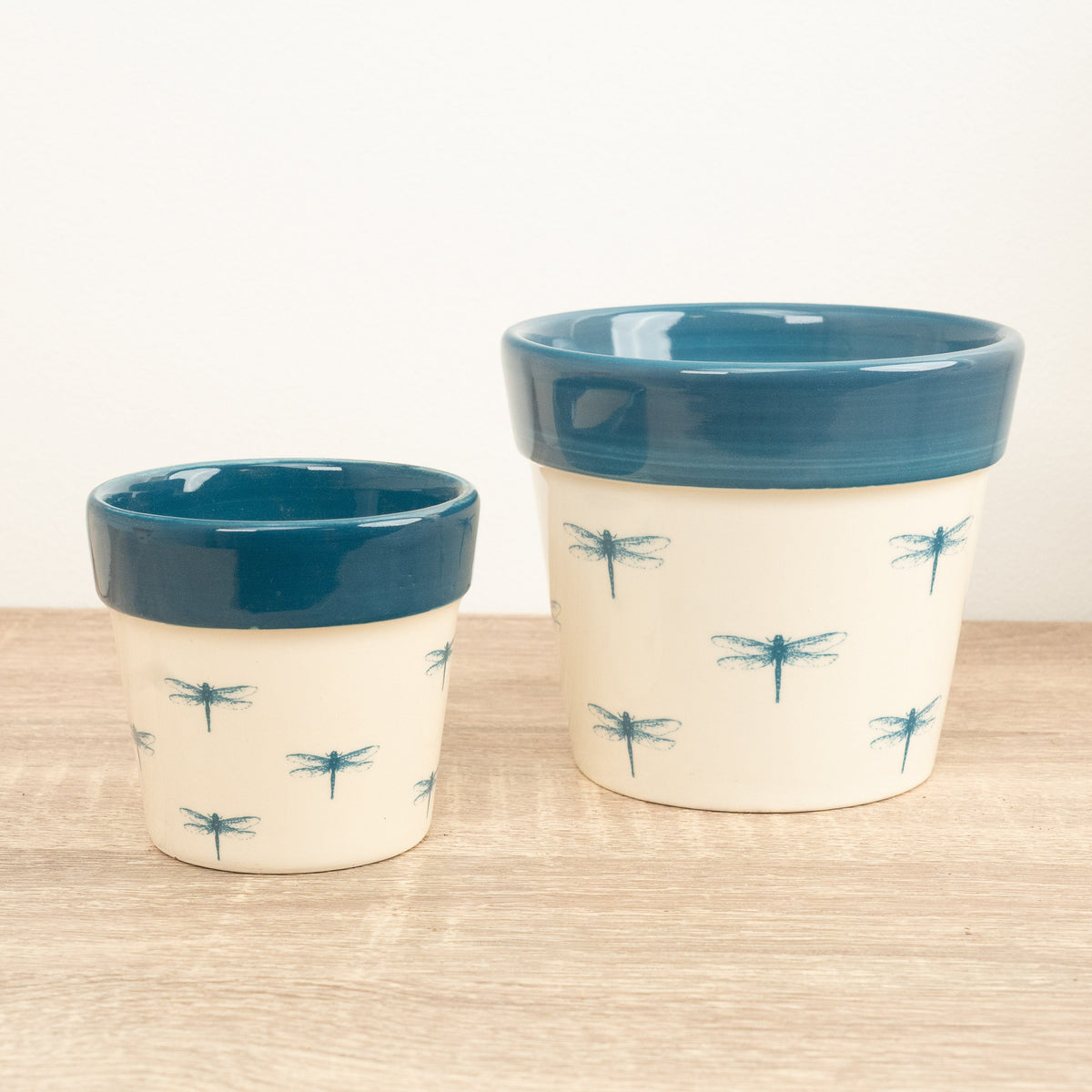 Dragonfly Pot - Ocean Blue