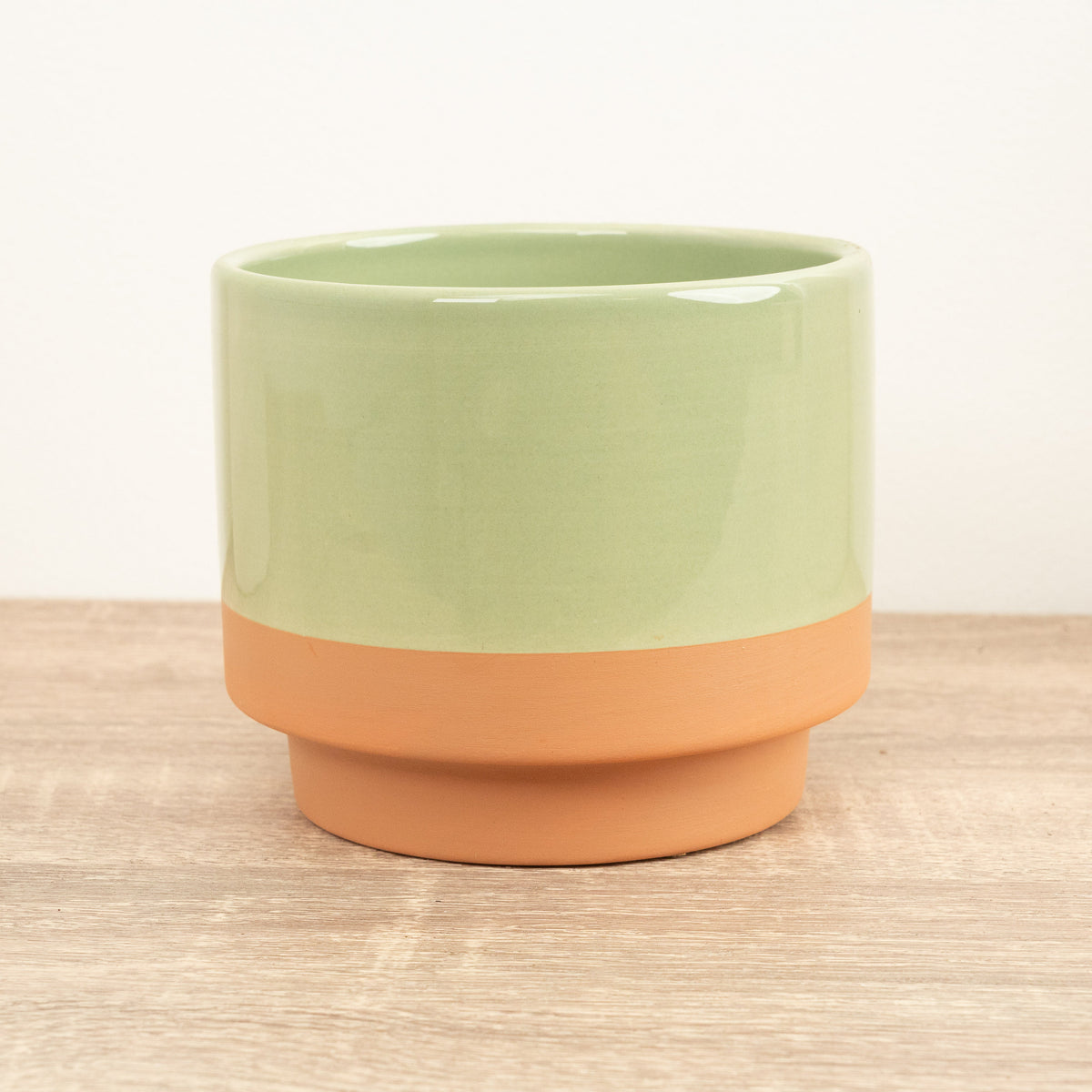 Fondia Ceramic Plant Pot - Green