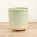 Jolie Matte Ceramic Plant Pot - Mint Green