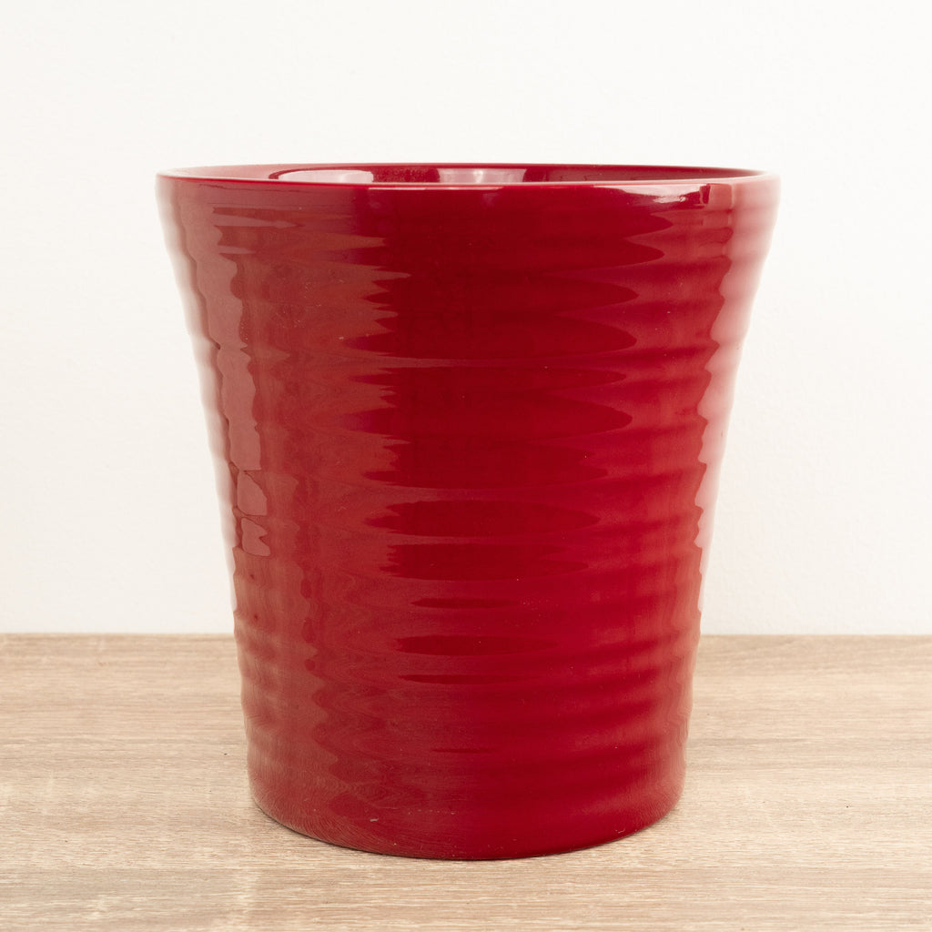 Ribbed Pot - Red