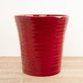 Ribbed Pot - Red