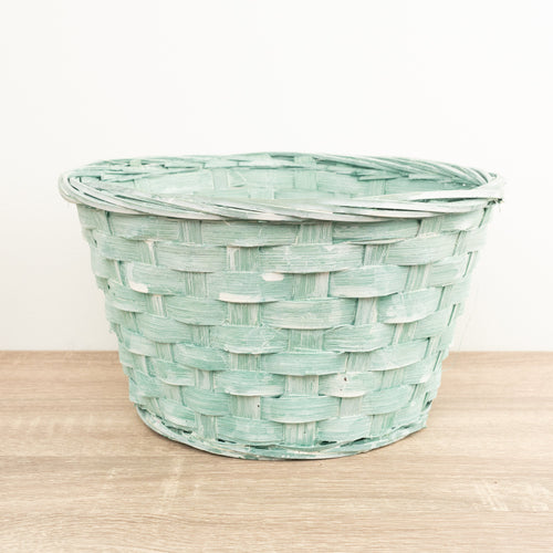 Bamboo Plant Basket - Green
