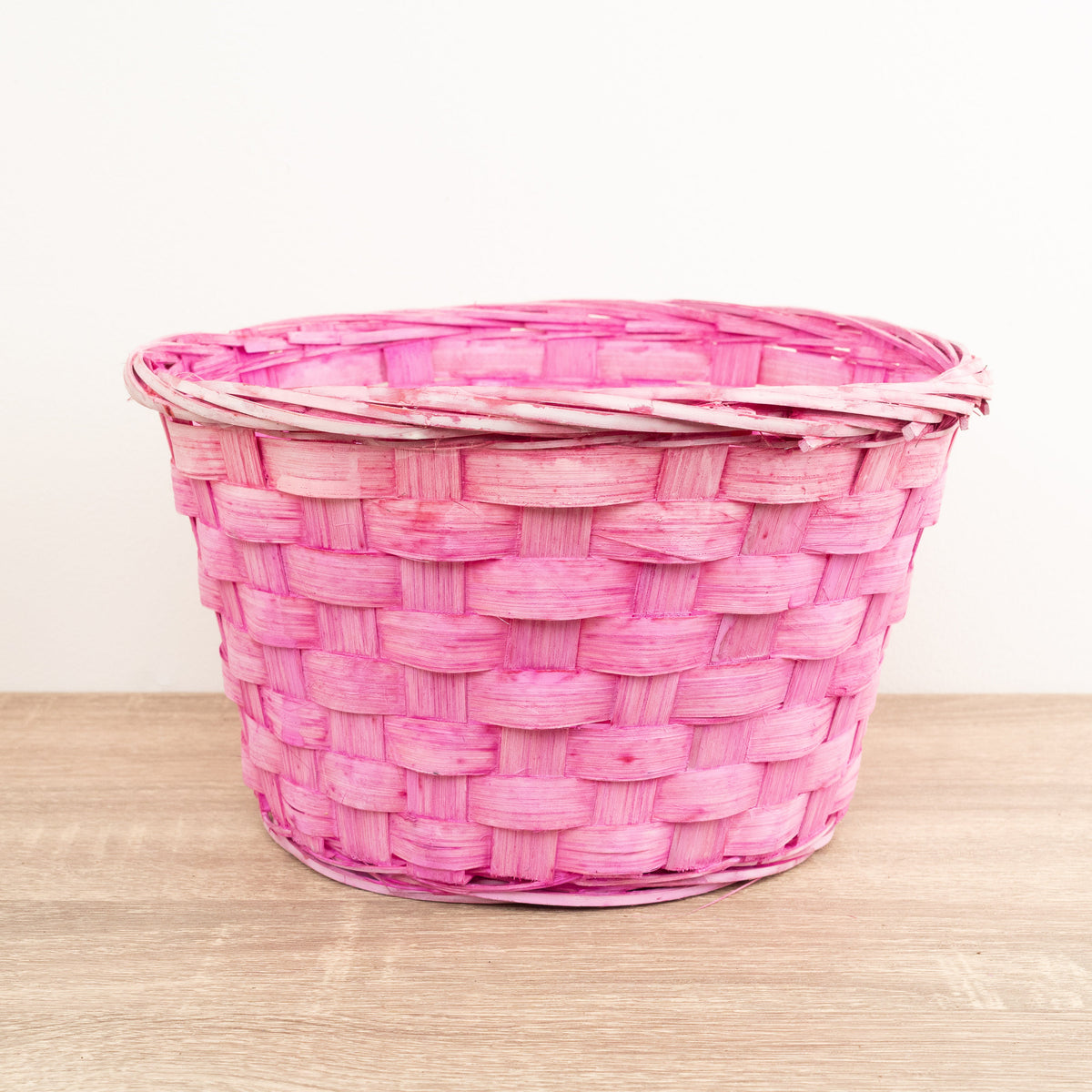 Bamboo Plant Basket - Pink