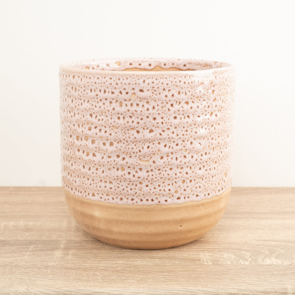 Morganite Glaze Pot - Pink