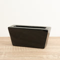 Lucky Bamboo Slim Ceramic Plant Pot - Black