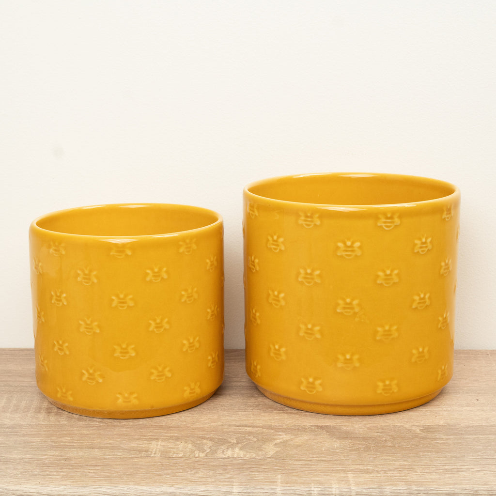Arley Ceramic Plant Pot - Yellow