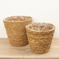 Seagrass Straw Pot - Natural