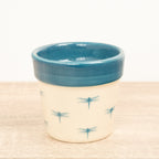 Dragonfly Pot - Ocean Blue