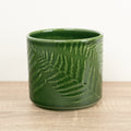 Orla Fern Ceramic Plant Pot - Green