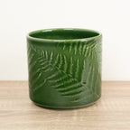 Orla Fern Ceramic Plant Pot - Green