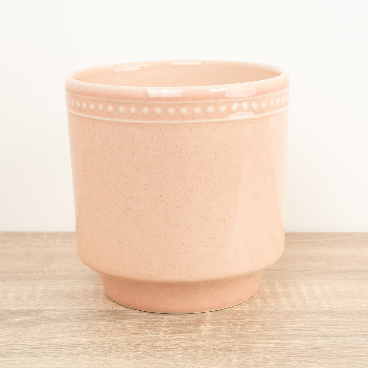 Clover Pot - Dotted Pink