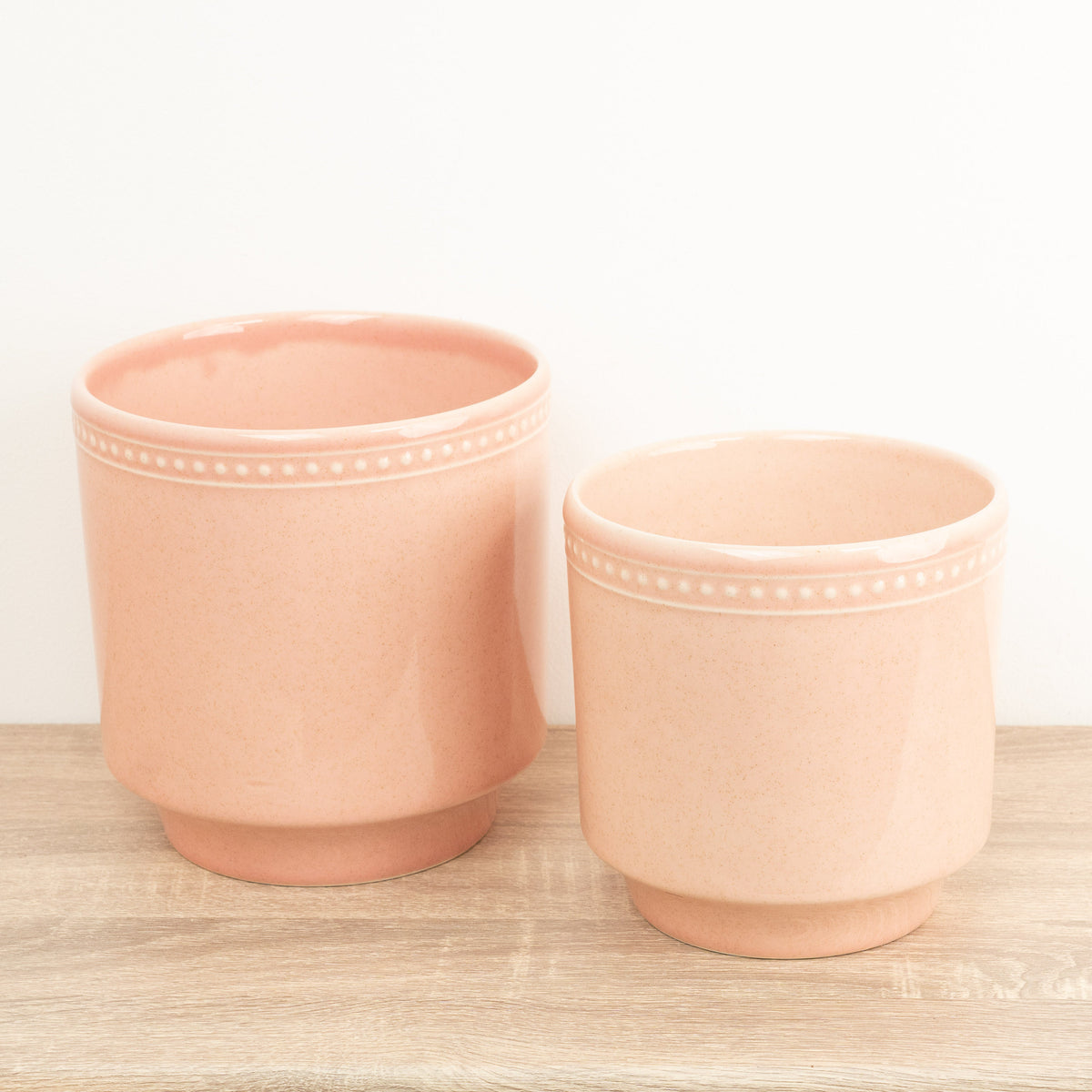 Clover Pot - Dotted Pink