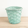 Bamboo Plant Basket - Green