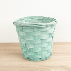 Bamboo Plant Basket - Green