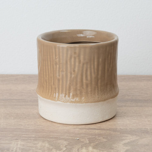 Big Dipped Top Plant Pot - Mushroom