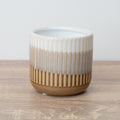 Dinky Dave Ceramic Plant Pot - Brown