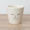 Happy Face Pot - White