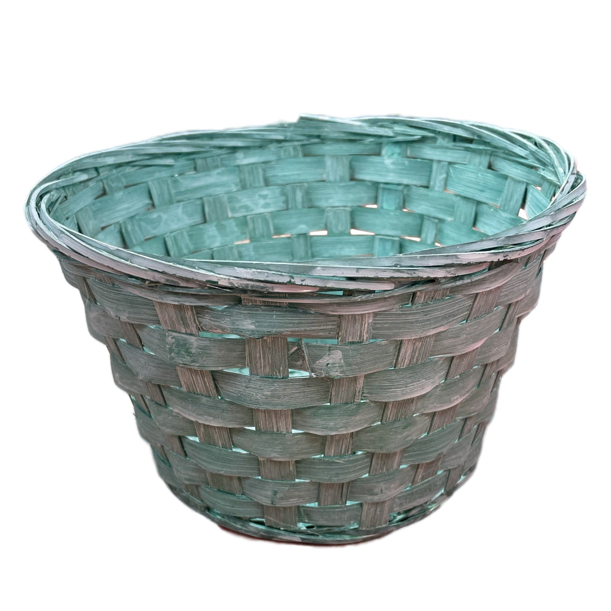 Bamboo Plant Basket - Green