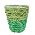 A wonderfully distinct, vibrant Green Woven Houseplant pot that is perfect for showcasing your houseplant & keeping it as comfortable as possible.