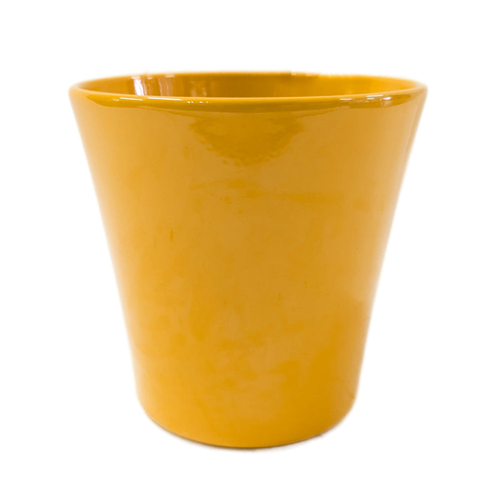 Fiesta Ceramic Plant Pot - Mustard
