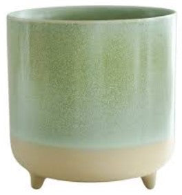 Jolie Matte Ceramic Plant Pot - Mint Green