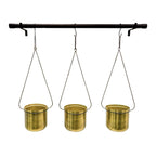 Hanging Planters - Gold & Black