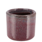 Javea Ceramic Plant Pot - Glazed Plum