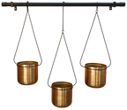 Hanging Planters - Gold & Black