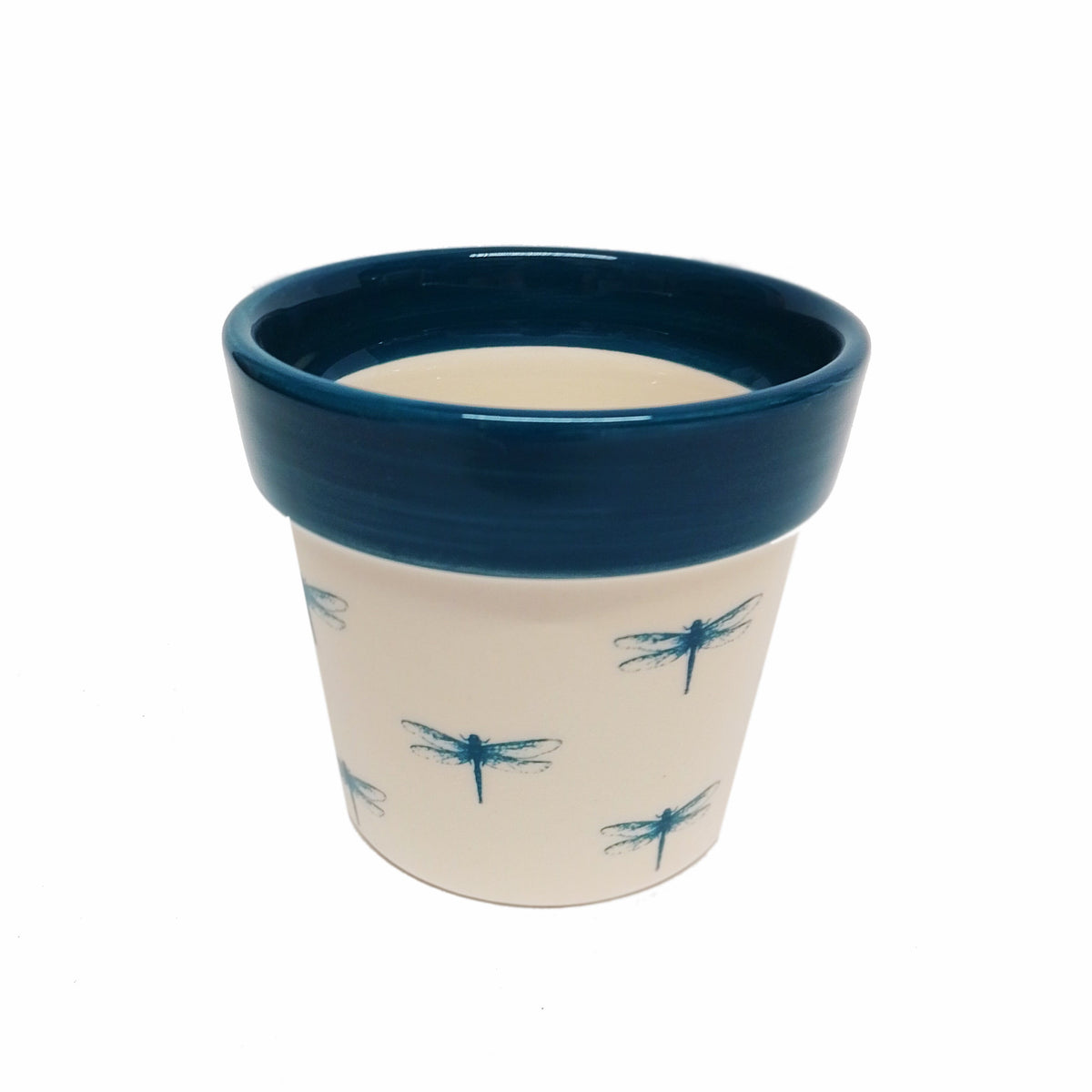 Dragonfly Pot - Ocean Blue