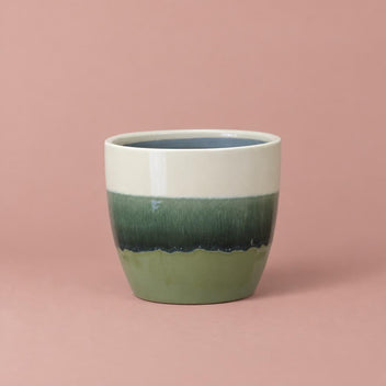 Arran plant pot in green