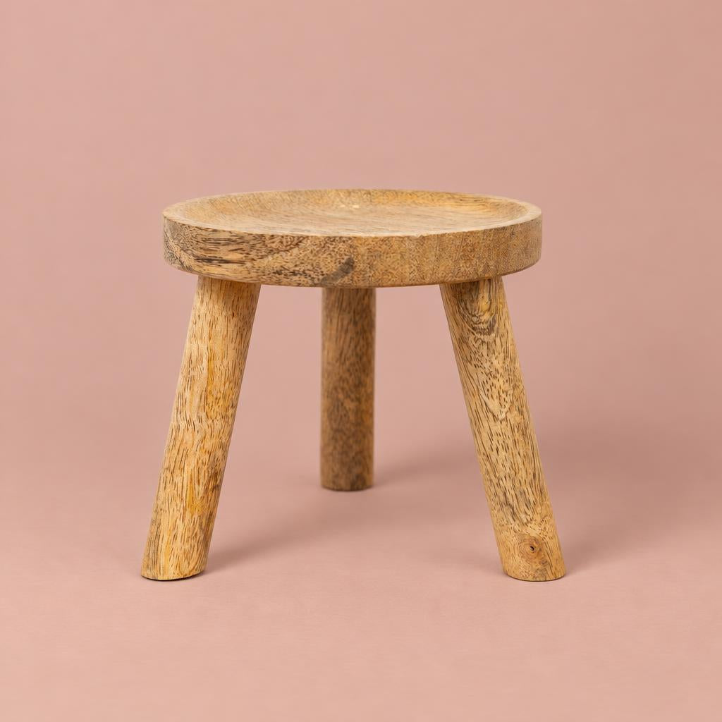Wooden plant pot stand