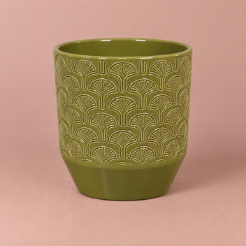 Tirza plant pot in Pistache Green