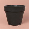 Black acrylic decorative plant pot