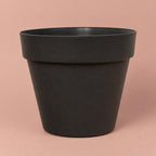 Black acrylic decorative plant pot