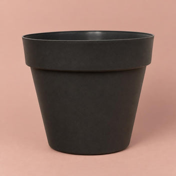 Black acrylic decorative plant pot