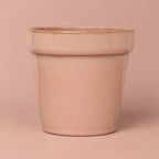 Dulci Reactive plant pot in soft blush