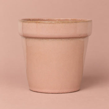 Dulci Reactive plant pot in soft blush