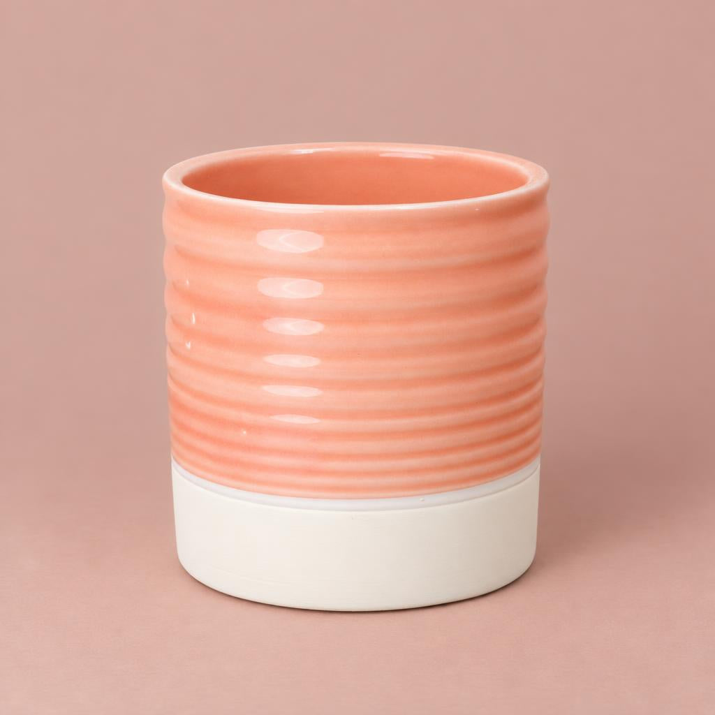 Vitae plant pot in Peach