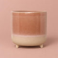 Jolie Matte ceramic pot in rose with small feet