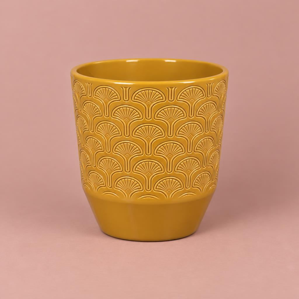 Tirza plant pot in Pistache Curry