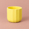 Positano Lemon plant pot with a geometric design